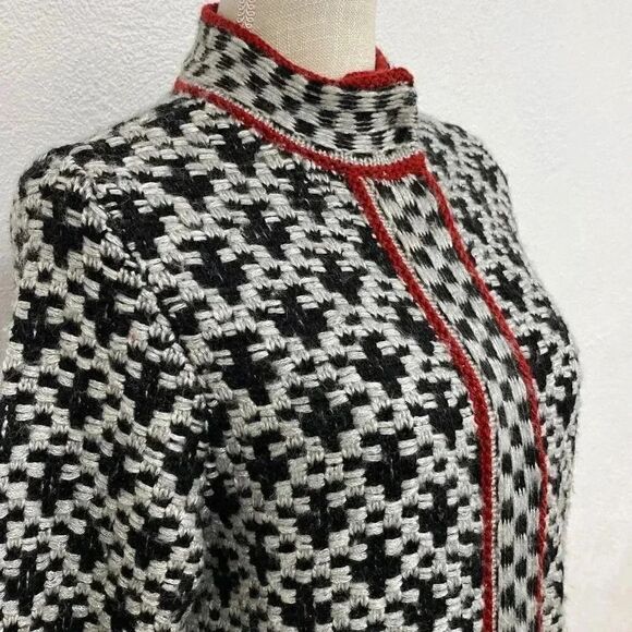 CHICO’S Mystic Checkered Mix Plaid Sweater Coat - Picture 1 of 13